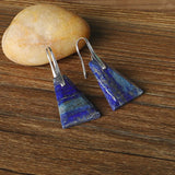 Bold Lapis Lazuli Drop Earrings for Women
