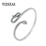 Vintage Punk Snake Cuff Bracelet Adjustable Gothic Bangle Jewelry