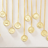 Zodiac Constellation Necklace Astrology Pendant 925 Sterling Silver