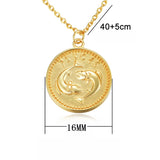 Zodiac Constellation Necklace Astrology Pendant 925 Sterling Silver