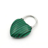 Tigereye Stone Turquoise Love Lock Pendant for Men and Women