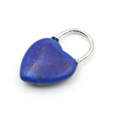 Tigereye Stone Turquoise Love Lock Pendant for Men and Women