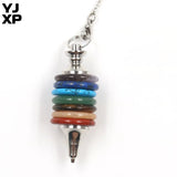 YJXP 7 Chakra Pendulum Natural Crystal Stone Pendant