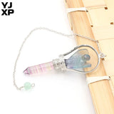 YJXP Angel Hexagonal Prism Pendulum Natural Stones Column Sceptre