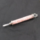 Clear Crystal Hexagonal Pillar Healing Point Wand Sceptre Jewelry