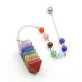 Colorful Pyramid Pendant Chakra Balance Pendulum