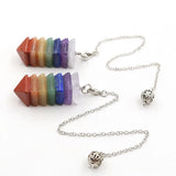 Colorful Pyramid Pendant Chakra Balance Pendulum