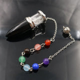 YJXP Cone Bullet Pendulum Chakra Stone Pendant