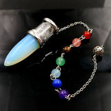 YJXP Cone Bullet Pendulum Chakra Stone Pendant