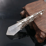 YJXP Cone Shape 12 Faceted Pendants Reiki Healing Point Natural Stones