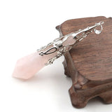 YJXP Cone Shape 12 Faceted Pendants Reiki Healing Point Natural Stones