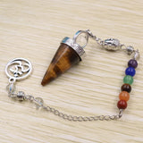 Buddha Head Pendulum Natural Stone Crystal Chakra Yoga Healing 1Pcs