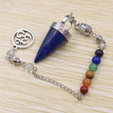 Buddha Head Pendulum Natural Stone Crystal Chakra Yoga Healing 1Pcs
