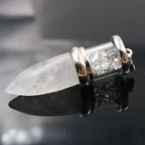 YJXP Cone Shape Wishing Bottle Pendant Natural Gravel Chip Beads