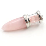 YJXP Cone Shape Wishing Bottle Pendant Natural Gravel Chip Beads