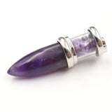 YJXP Cone Shape Wishing Bottle Pendant Natural Gravel Chip Beads
