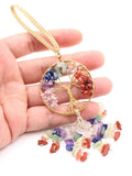 YJXP 7 Chakras Crystal Tree of Life Car Hanging