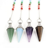 YJXP 7 Chakra Pendulum Pendant Dowsing Divination Reiki Charm Jewelry