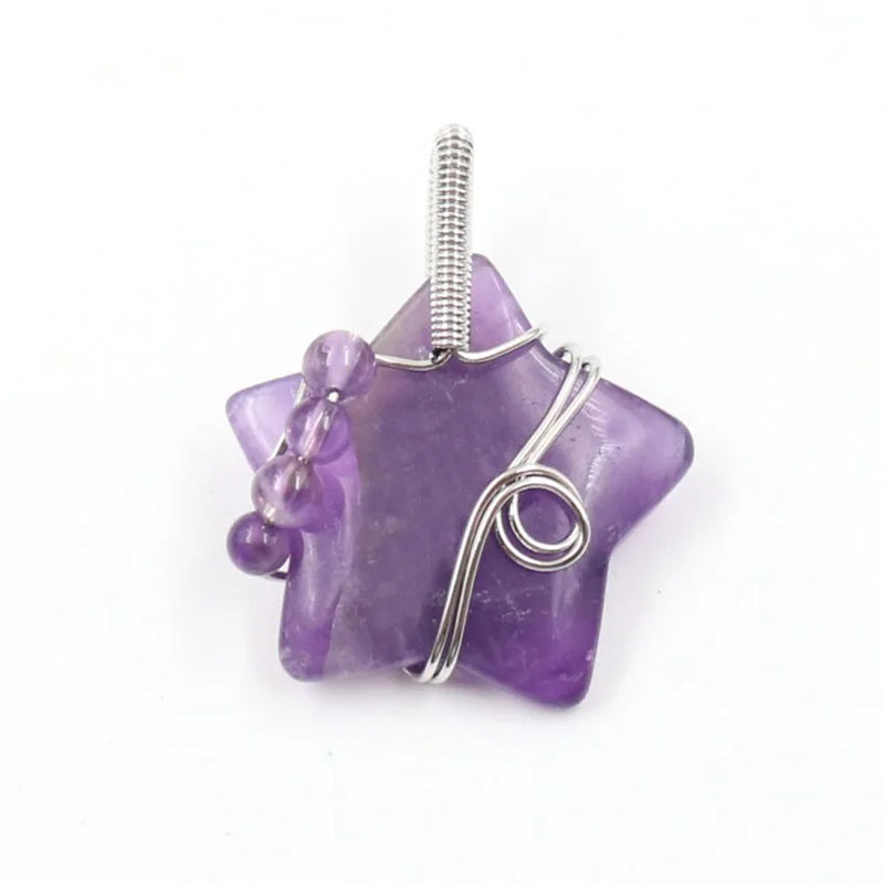 YJXP Hexagram Star of David Healing Crystal Pendant