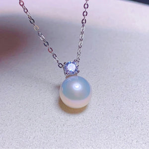8-9mm Freshwater Pearl Necklace Pendant Classic Pearl Jewelry