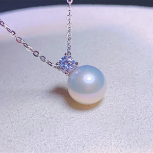 8-9mm Freshwater Pearl Necklace Pendant Classic Pearl Jewelry
