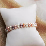 Freshwater Pearl Charm Bracelet for Women Gift