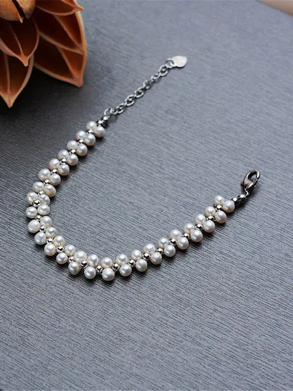 Freshwater Pearl Charm Bracelet for Women Gift