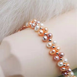 Freshwater Pearl Charm Bracelet for Women Gift