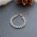 Freshwater Pearl Charm Bracelet for Women Gift