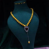 8-9mm Freshwater Pearl Necklace Slight Flaws Glare Boutique All-match Jewelry