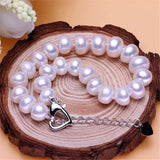 S925 Sterling Silver Natural Pearl Bracelet Women's Engagement Gift