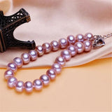 S925 Sterling Silver Natural Pearl Bracelet Women's Engagement Gift