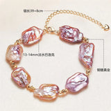 Vintage Baroque Pearl Bracelet 13-14mm Wedding High-end