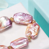 Vintage Baroque Pearl Bracelet 13-14mm Wedding High-end