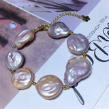Baroque Freshwater Pearl Bracelet 16-17mm