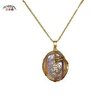 Natural Freshwater Pearl Baroque Pendant 18K Gift Fine Jewelry