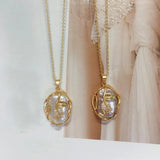 Natural Freshwater Pearl Baroque Pendant 18K Gift Fine Jewelry