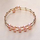 18K Pearl Bracelet Girls Gift Anniversary Jewelry