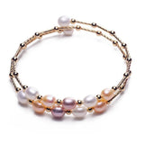18K Pearl Bracelet Girls Gift Anniversary Jewelry
