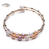 18K Pearl Bracelet Girls Gift Anniversary Jewelry