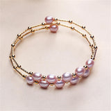 18K Pearl Bracelet Girls Gift Anniversary Jewelry