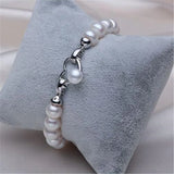 Women's Round Pearl bracelet Bracelet Anniversary Gift Jewelry