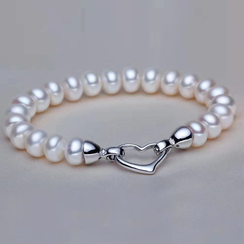 Women's Round Pearl bracelet Bracelet Anniversary Gift Jewelry