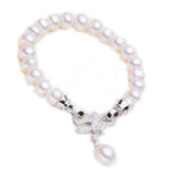 Natural Pearl Bracelet Women's S925 - Gift for Her