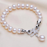 Natural Pearl Bracelet Women's S925 - Gift for Her