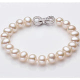 S925 Sterling Silver Pearl Bracelet for Bride Weddings