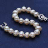 S925 Sterling Silver Pearl Bracelet for Bride Weddings