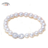 S925 Sterling Silver Pearl Bracelet for Bride Weddings