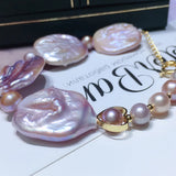 Baroque Pearl Bracelet 20mm Mixed with 7-8mm Bracelet