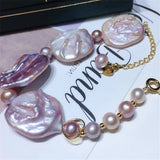 Baroque Pearl Bracelet 20mm Mixed with 7-8mm Bracelet